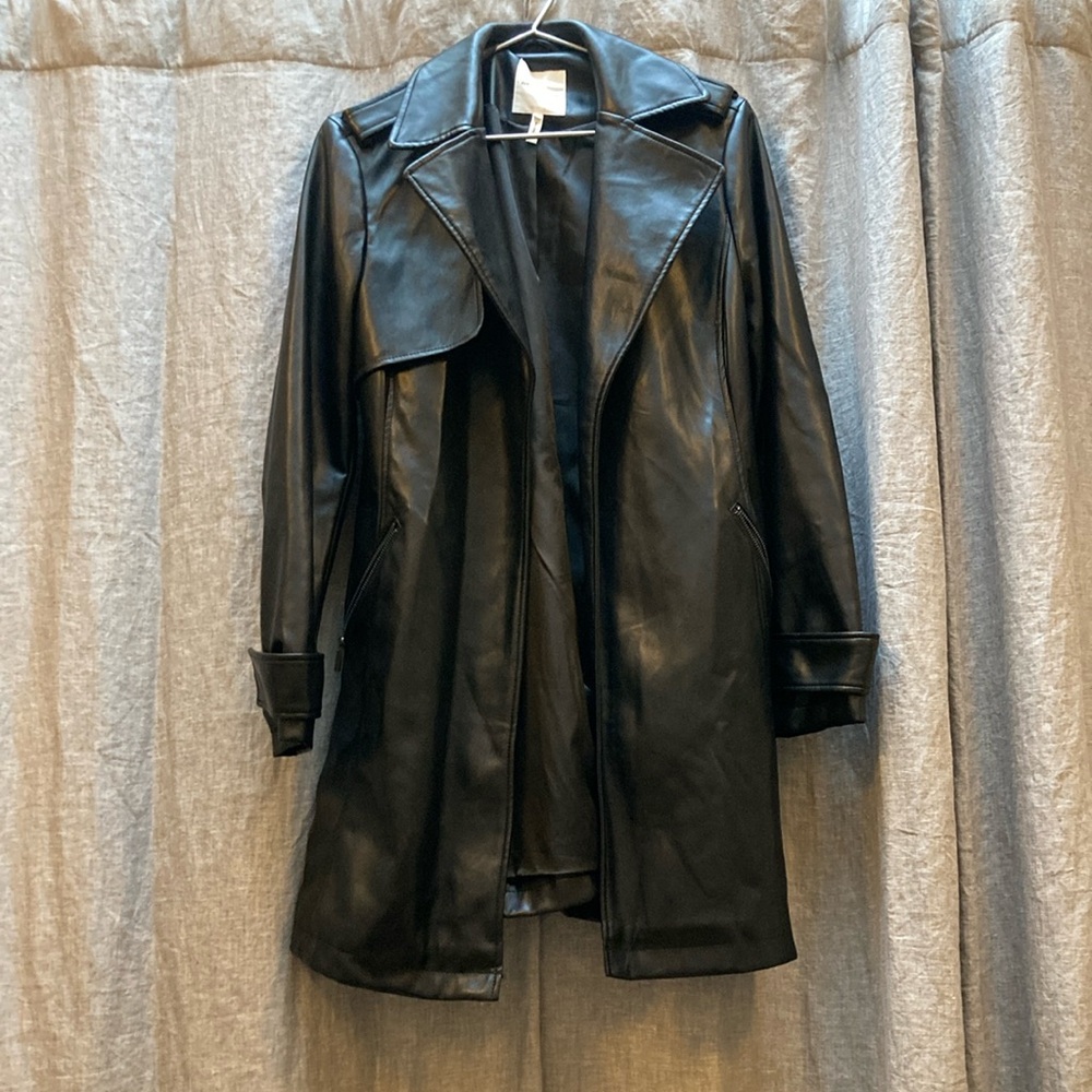 Avec Les Filles Black Trench Coat